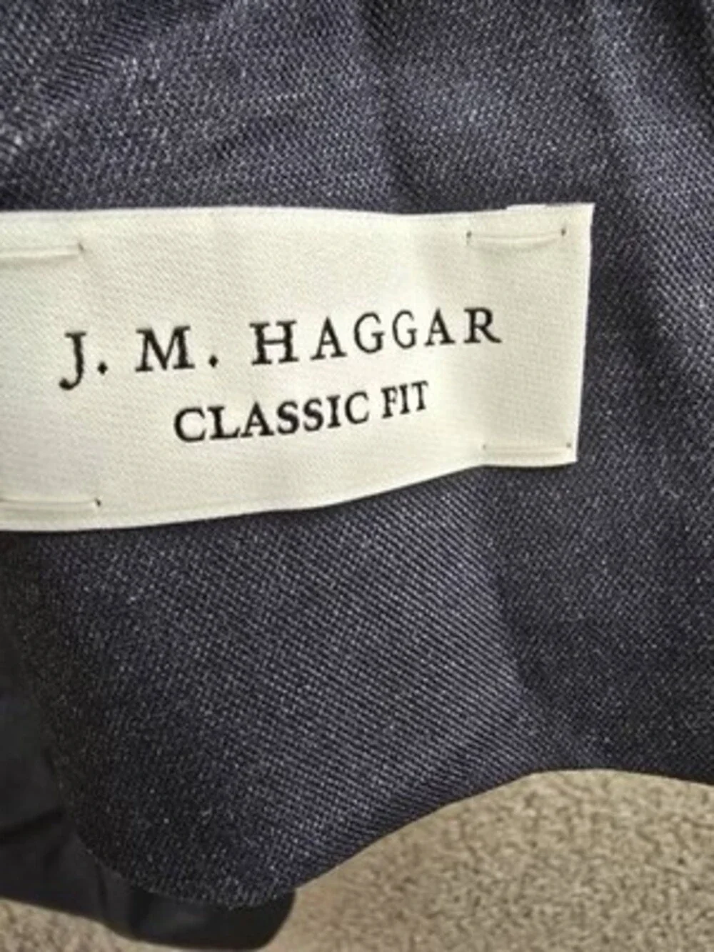Haggar JMH Big & Tall Classic Fit Suit Separates Jacket Men's 56 Long Dark Navy